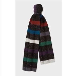 NWT PAUL SMITH MEN'S DONEGAL STRIPE SCARF